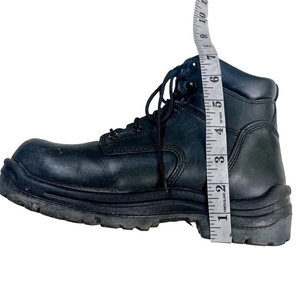 Red Wing Shoes 2234 Men Black Leather Safety Steel Toe Work Boots Sz 7D ASTM EH
